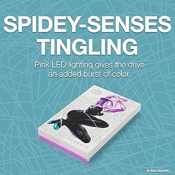 外付けハードディスク・ドライブ MARVEL GHOST-SPIDER DRIVE 2TB RGB Amazon.com: Seagate Ghost-Spider Special Edition FireCuda