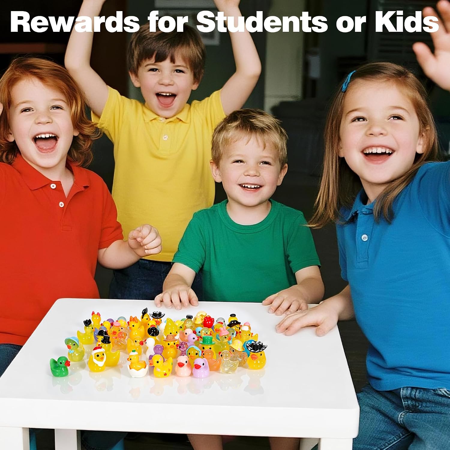 QUMMFA 60 Pack Mini Ducks, 50 Styles Resin Ducks Tiny Ducks to Hide image 4