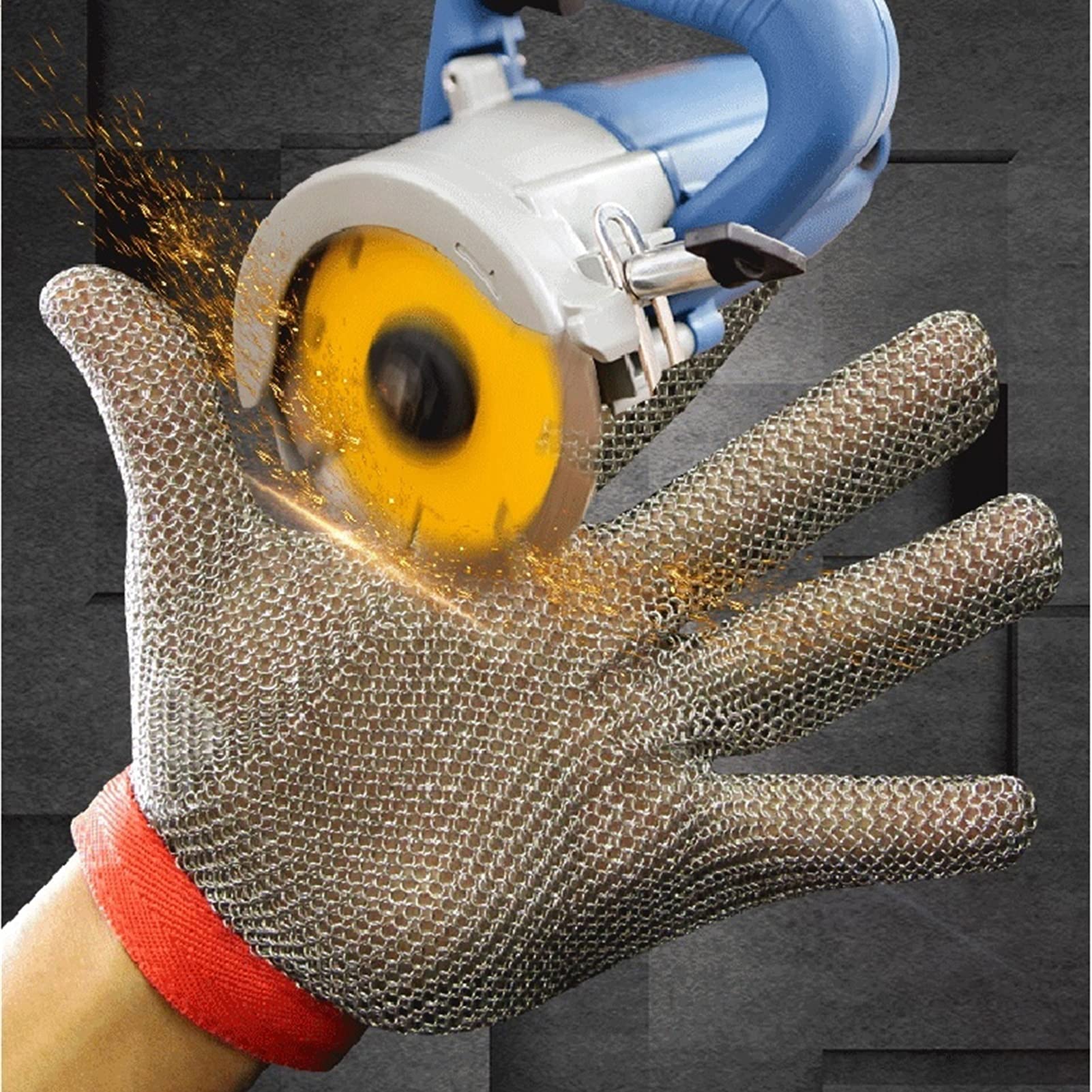 Gartenhandschuhe Sicherheitsarbeiten Handschuhe, Anti-Schneiddraht-Handschuhe, Zum Schneiden Von Scheiben, Anti-Schneid- Und Anti-Stich-Sicherheitshandschuhen, Verwendet, Die Für Küchenbutcher Verwend