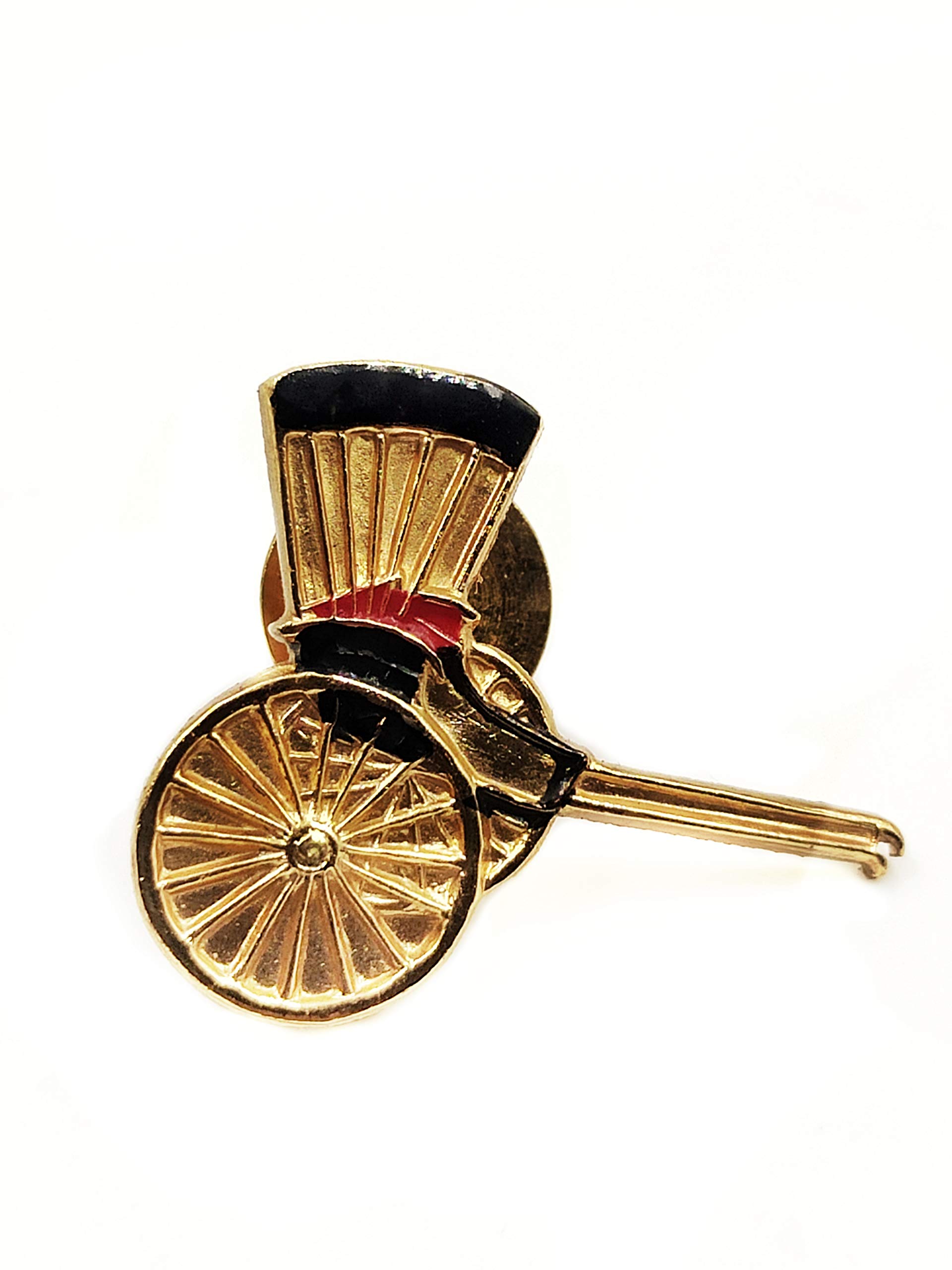 calcuttacollectibles Unisex Handmade Metal Rickshaw pin (brooches) : Made with Love in Calcutta, Brooches for Women, Brooches for Men, Designer brooches for Weddings, | Gold, Black & Red (B0845MQZMZ) Amazon Price History, Amazon Price Tracker