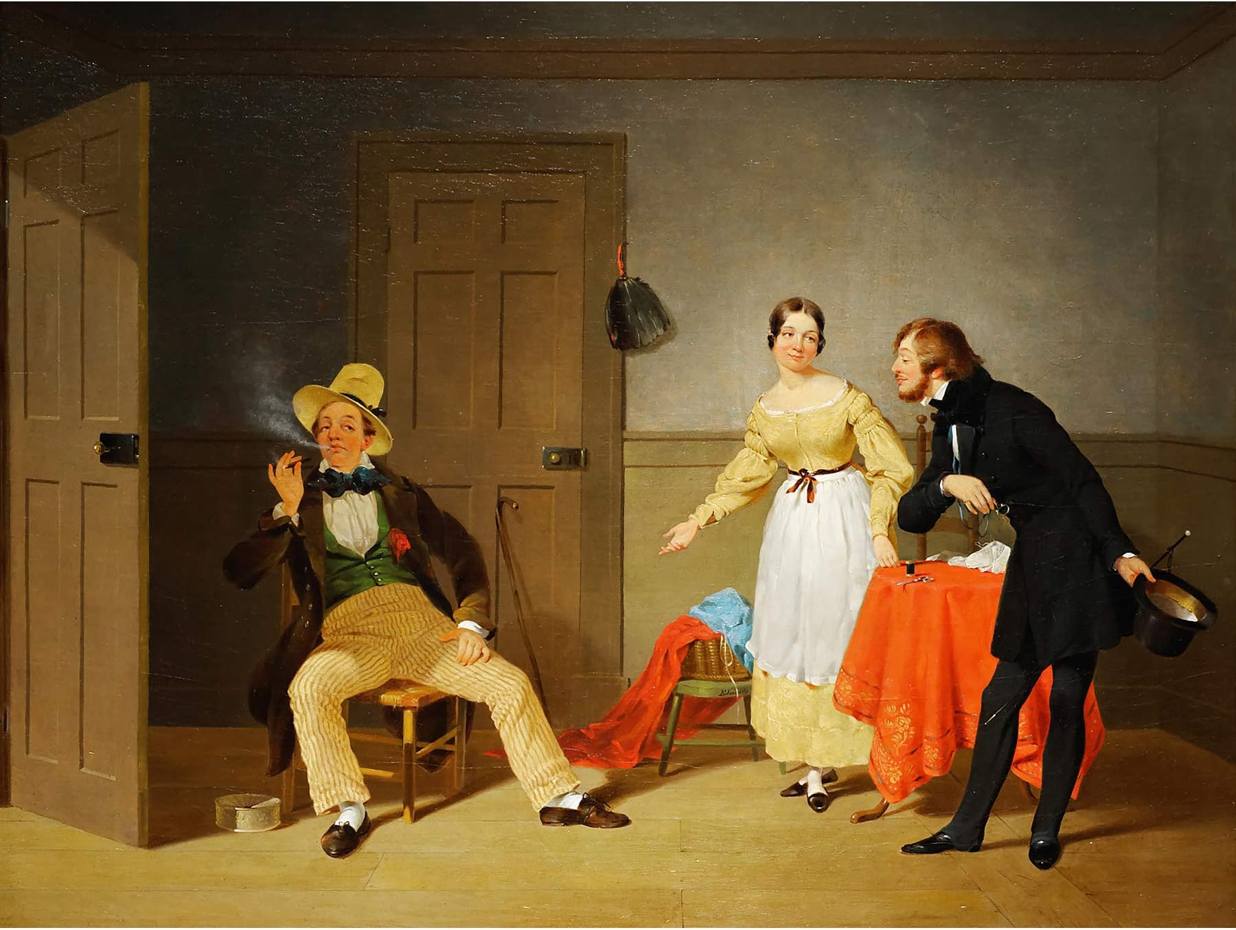Edmonds The City And Country Beaux C1838 Painting Large Wall Art Poster Print Thick Paper 18X24 Inch