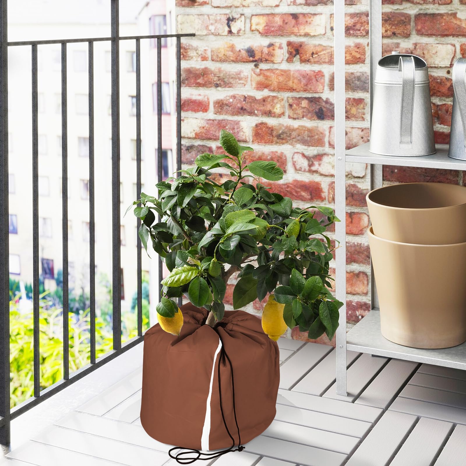 CPROSP Lot de 2 Pots de Plantation pour Plantes Thermo Protection 70 x 65CM