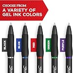 Sharpie S-Gel, Gel Pens, Medium Point (0.7mm), Blue Gel Ink Pens, 4 Count