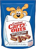 Vista 8 de Canine Carry Outs Golosinas para perros, sabor a carne y queso, 47 onzas