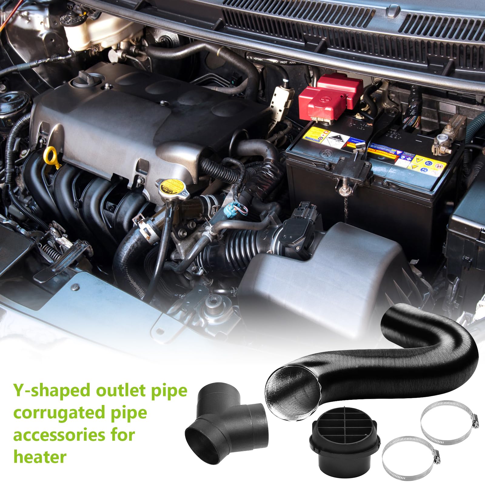 Condotto Riscaldatore Auto 75mm - Tubo Y Per Riscaldamento Parcheggio | Facile Installazione - Foto 10