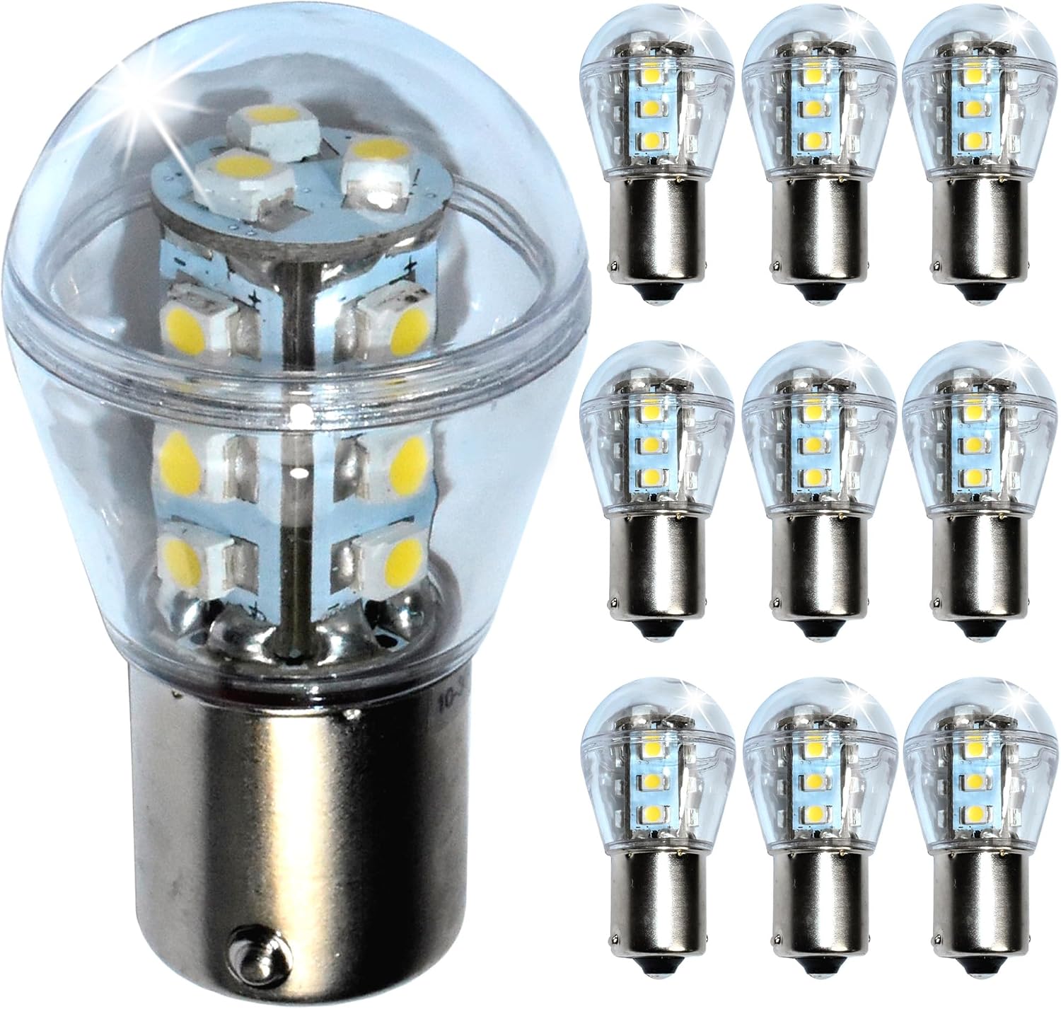 HQRP 2-Pack Headlight LED Bulb compatible with John Deere 5200 5300 5400 5500 D100 D105 D110 D120 D125 D130 D140 D150 D155 D160 D170 GT225 GT235 GX255 GX325 GX335 Tractor
