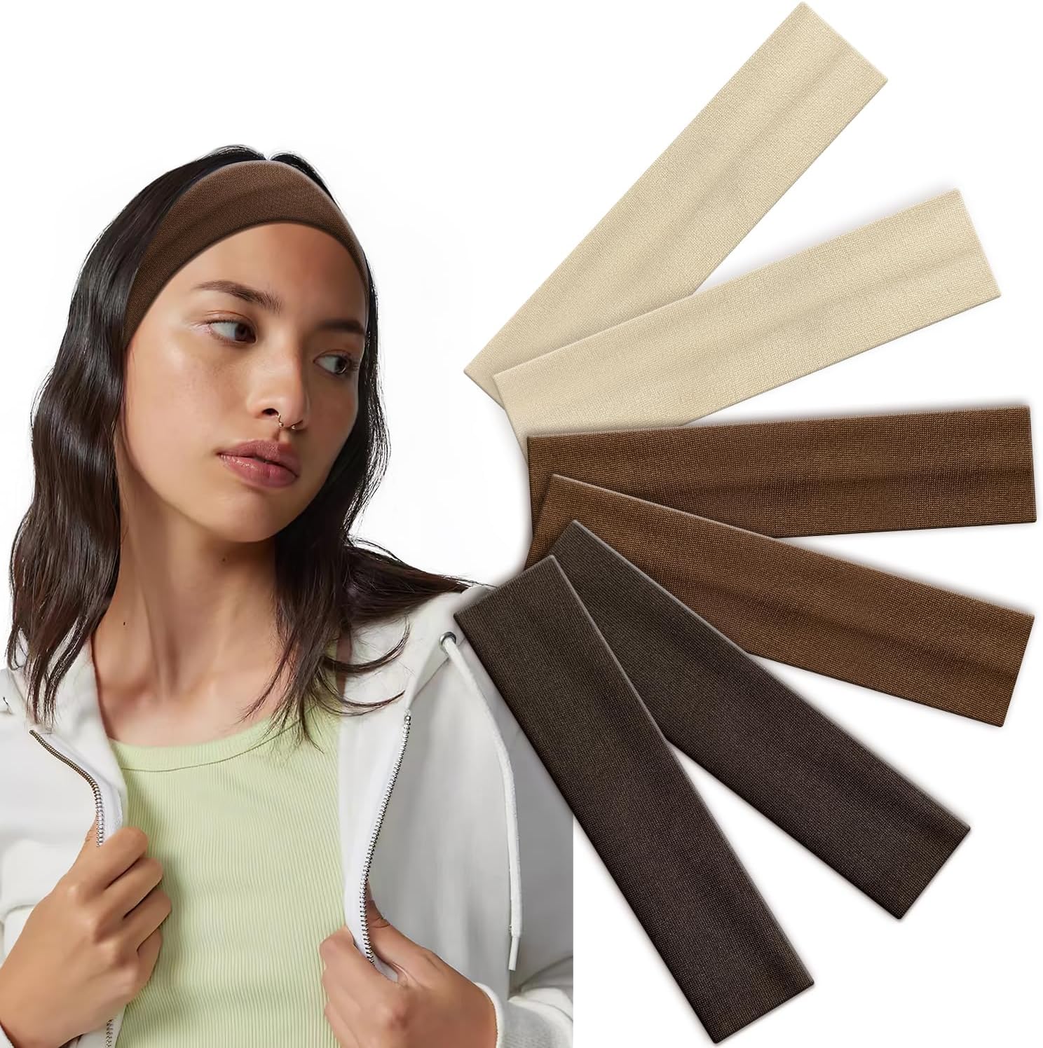 Bmobuo Thin Headbands for Women 6Pcs Hair Bands for Women