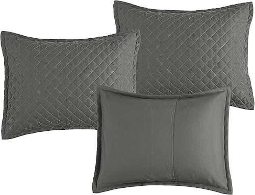 Miniatura 5 de HOMBYS Juego de funda para sofá cama con costuras de diamante, ropa de cama acogedora para todas las estaciones con falda de cama con fundas,