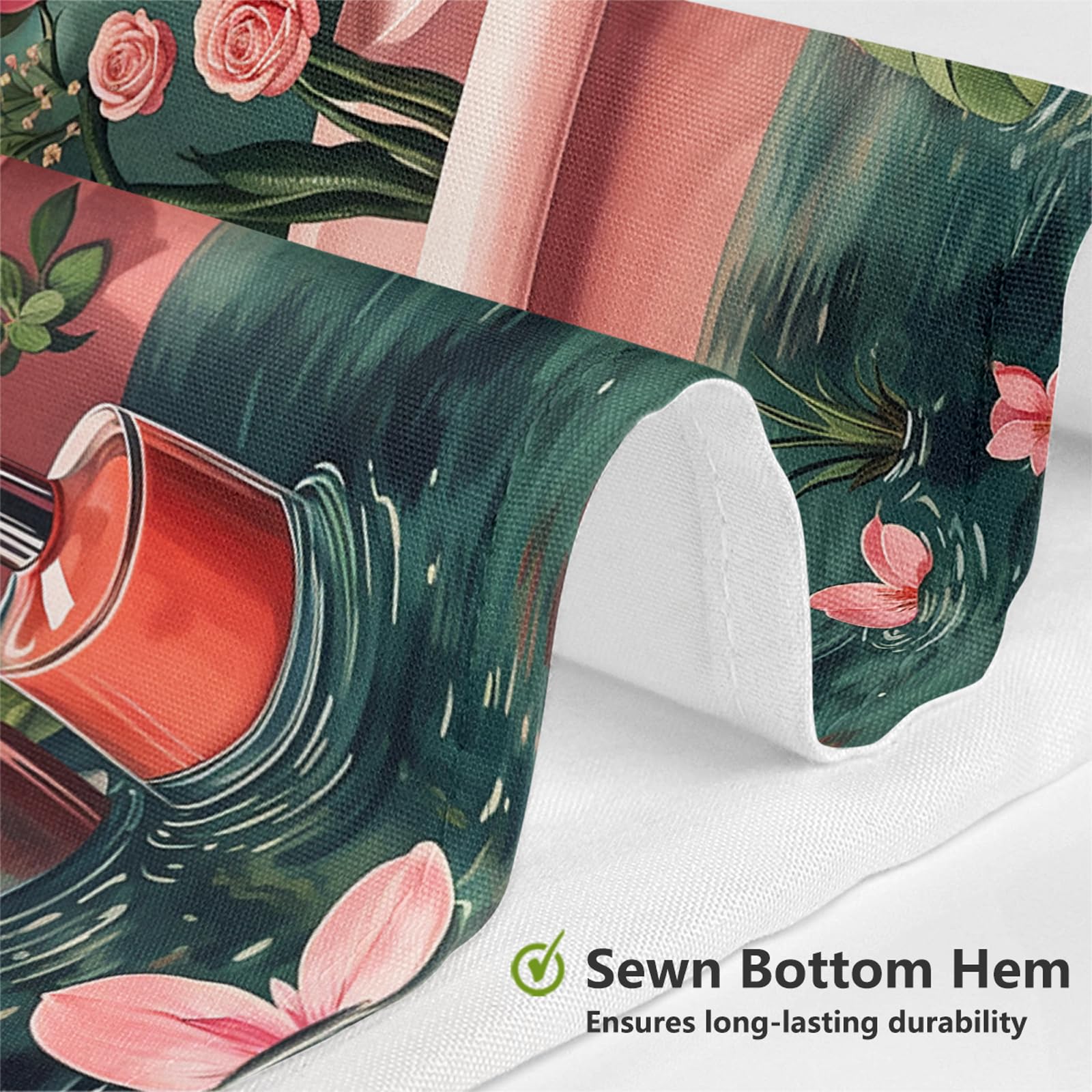 MEHOFOND Rideau de douche motif flamant rose, motif feuilles de palmier tropicales pour salle de bain pour fille et femme, motif flamant rose, feuille verte, décoration de baignoire, rideau de bain