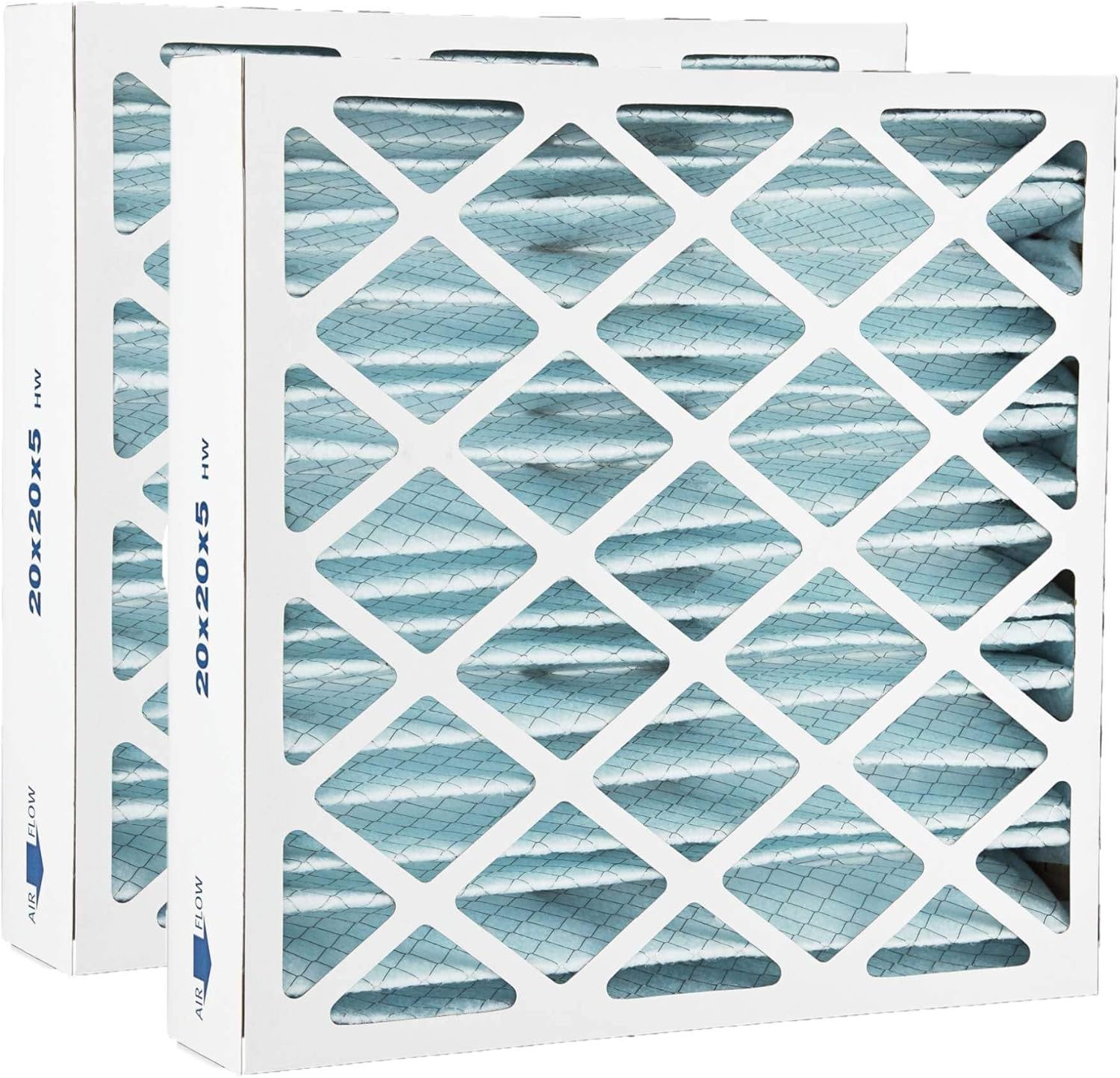 Filters Fast Compatible Replacement for Honeywell 20x20x5 Air Filter MERV 8 FC100A1011 Pleated AC Furnace Air Conditioner Filters Actual Size: 19.75 x 19.875 x 4.375, 2-Pack