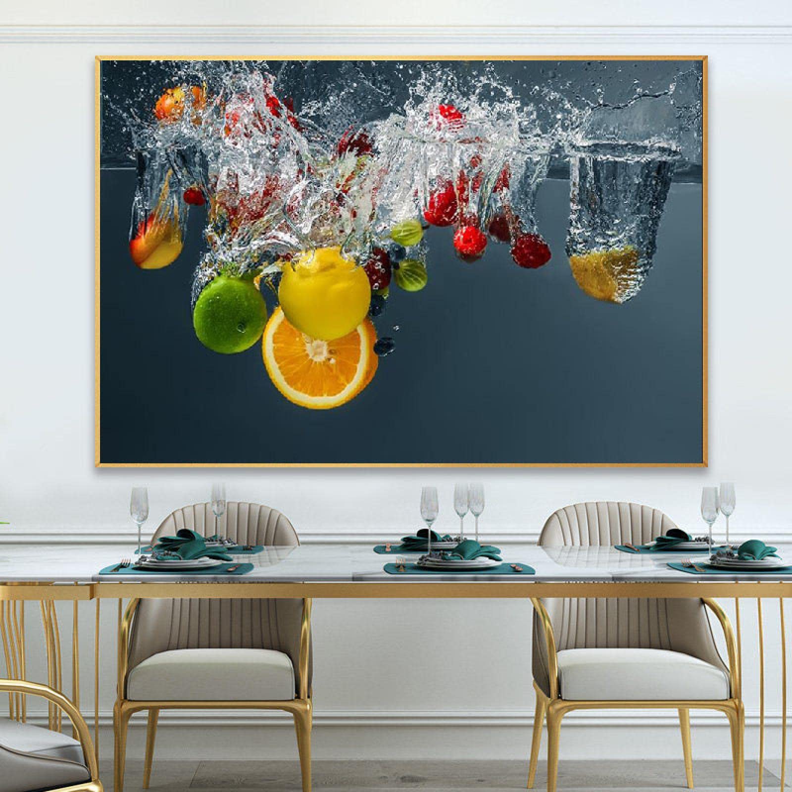 絵画 Amazon｜大きいサイズの抽象画フルーツポスター壁アート