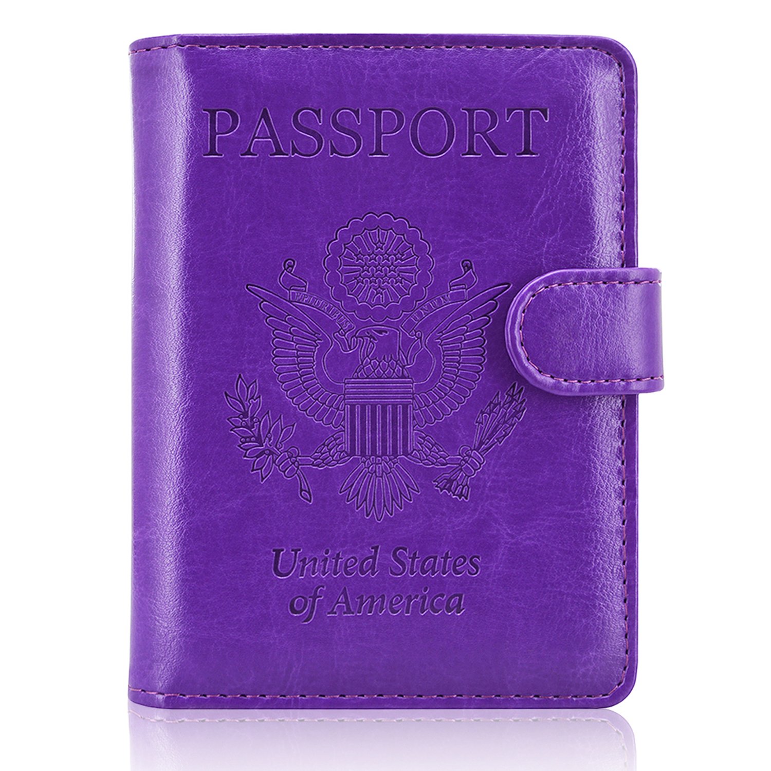 Reisepasshülle, ACdream Schutzhülle aus Premium-Leder, RFID-blockierend, für Reisepass,, violett (Violett) - 600292788268