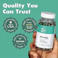 Vista 5 de Her Fantasy Box Body Magic Cápsulas de clorofila - Desintoxicación vegana y apoyo a la digestión, salud intestinal y de la piel, refuerzo