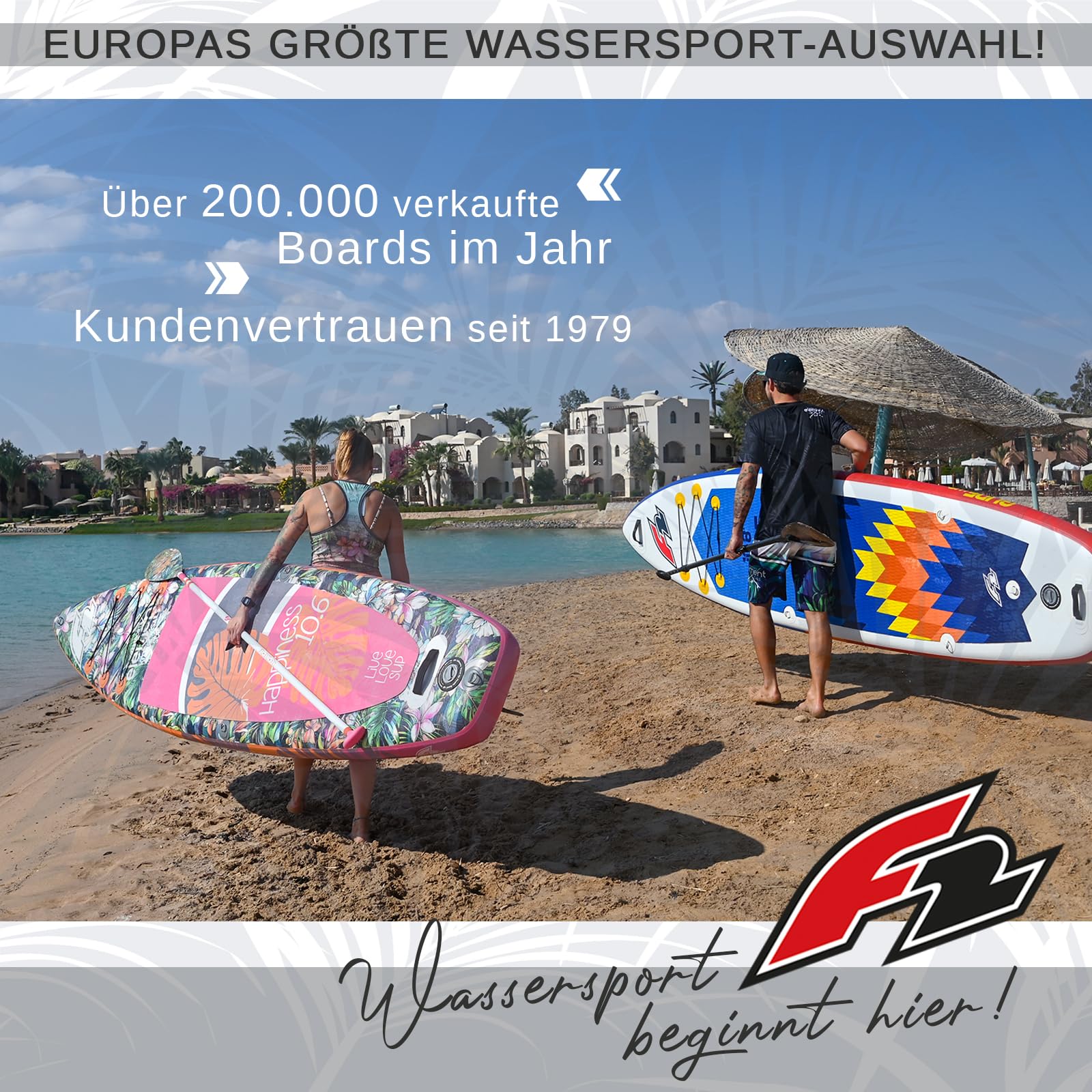F2 Stand Up Paddle Board AXXIS - Damen SUP Größe wählbar Pink 2024/2025
