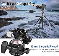 Vista 8 de CAVIX - Trípode de viaje CAVIX de 78 pulgadas para cámaras, trípode de 78 pulgadas, trípode ligero con cabezal de bola de 360 grados que carga hasta