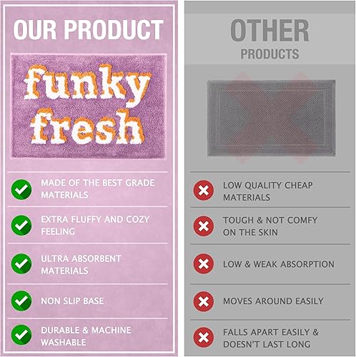 Miniatura 5 de Alfombras de baño retro, diversión única, alfombra de baño, alfombra de baño colorida moderna, alfombra de baño de los años 70, linda alfombra de