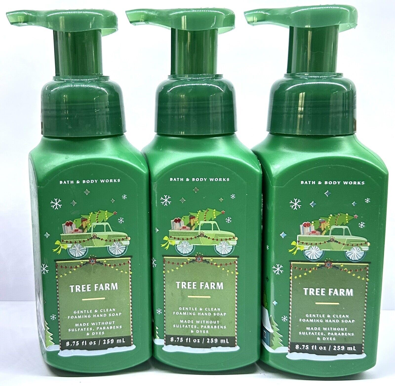 3 Tree Farm Gentle Foaming Hand Soap Bath. & Body 8.75 fl oz