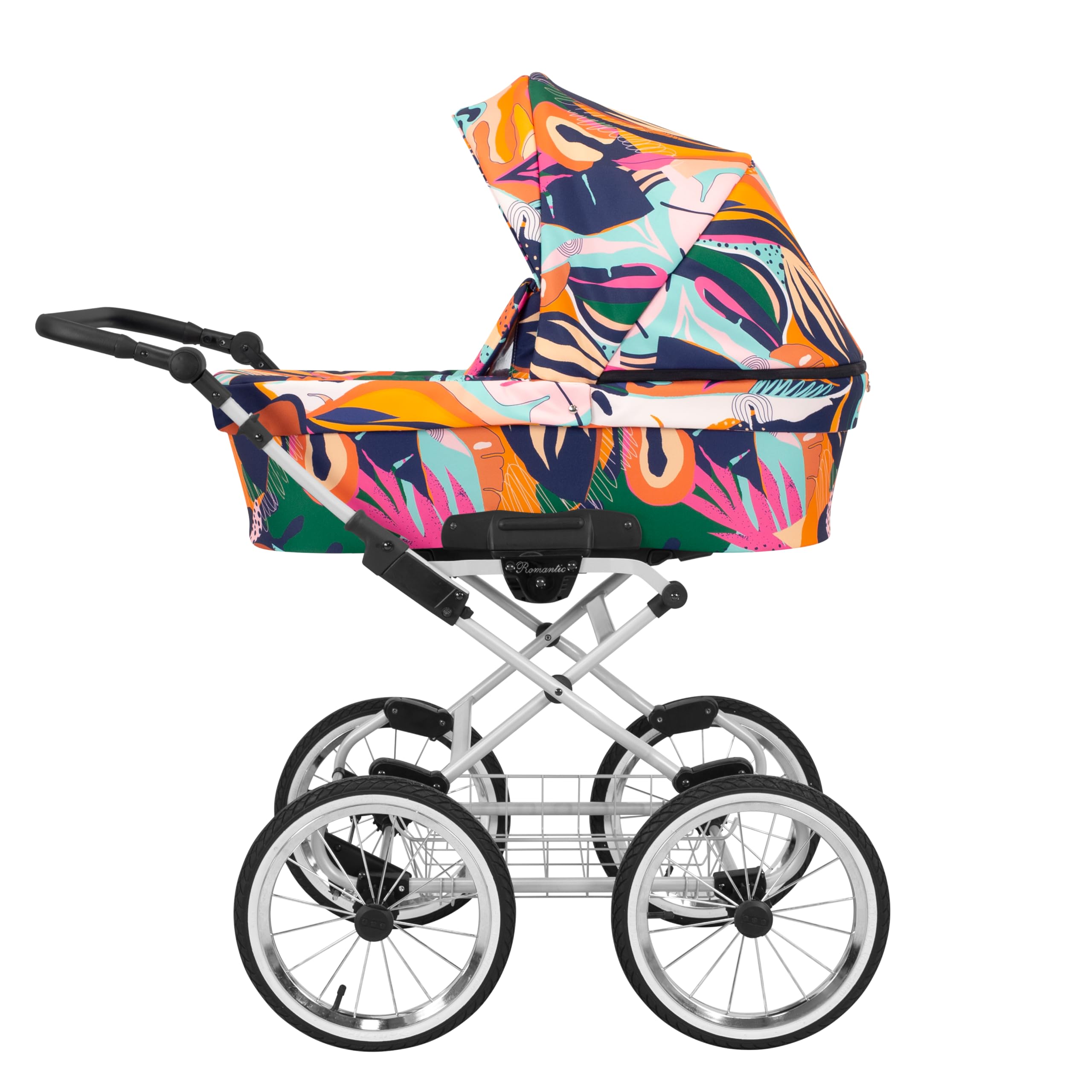 Passeggino per bambini 3 in 1 et 2 in 1 navicella carrozzina seggiolino auto KUNERT Romantic 3in1 et 2in1 passeggini (colorato- cornice grigia, 3in1 Cosmo)
