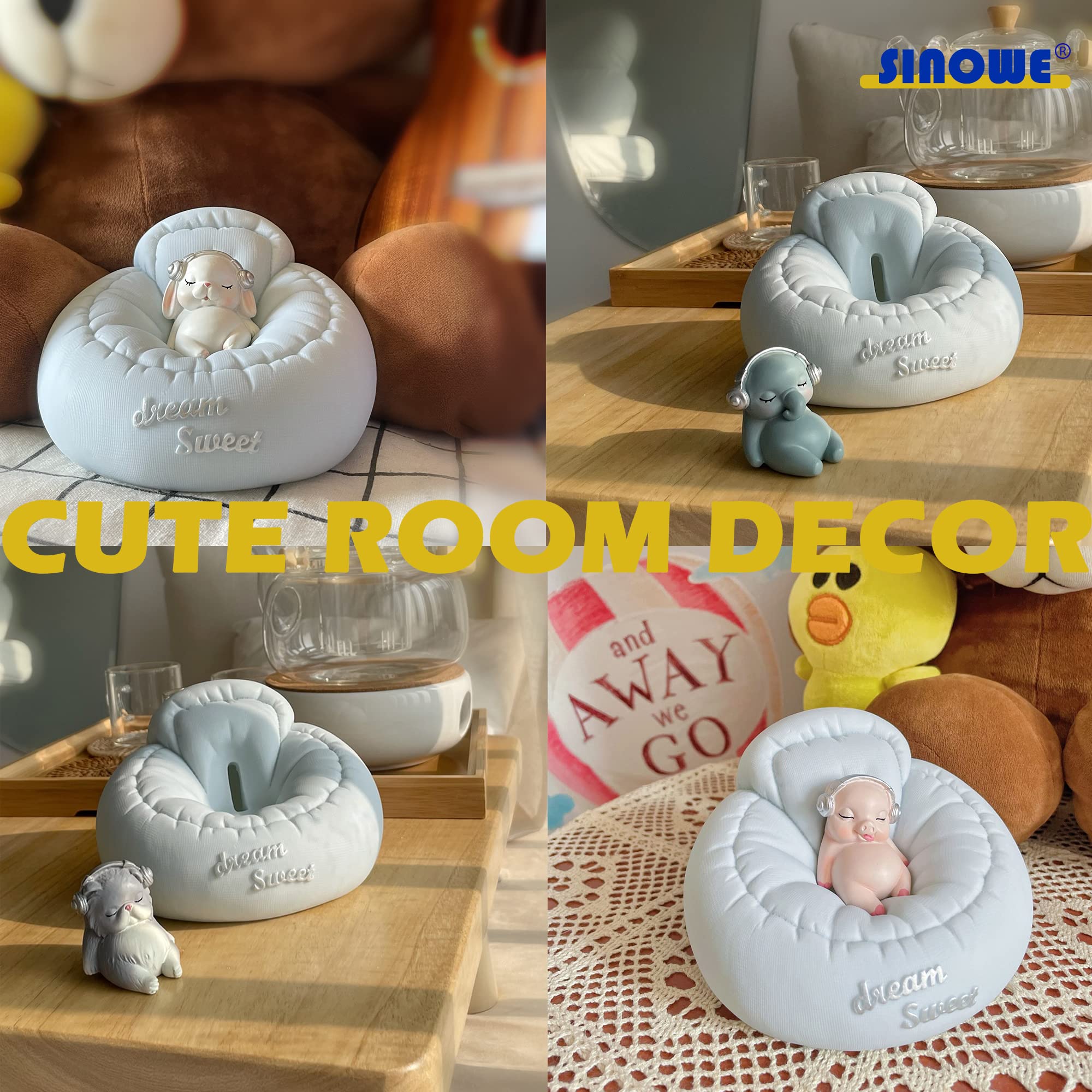 Amazon.co.jp: Dream Sweet ソファ ブタ貯金箱 眠れる動物の蓋付き