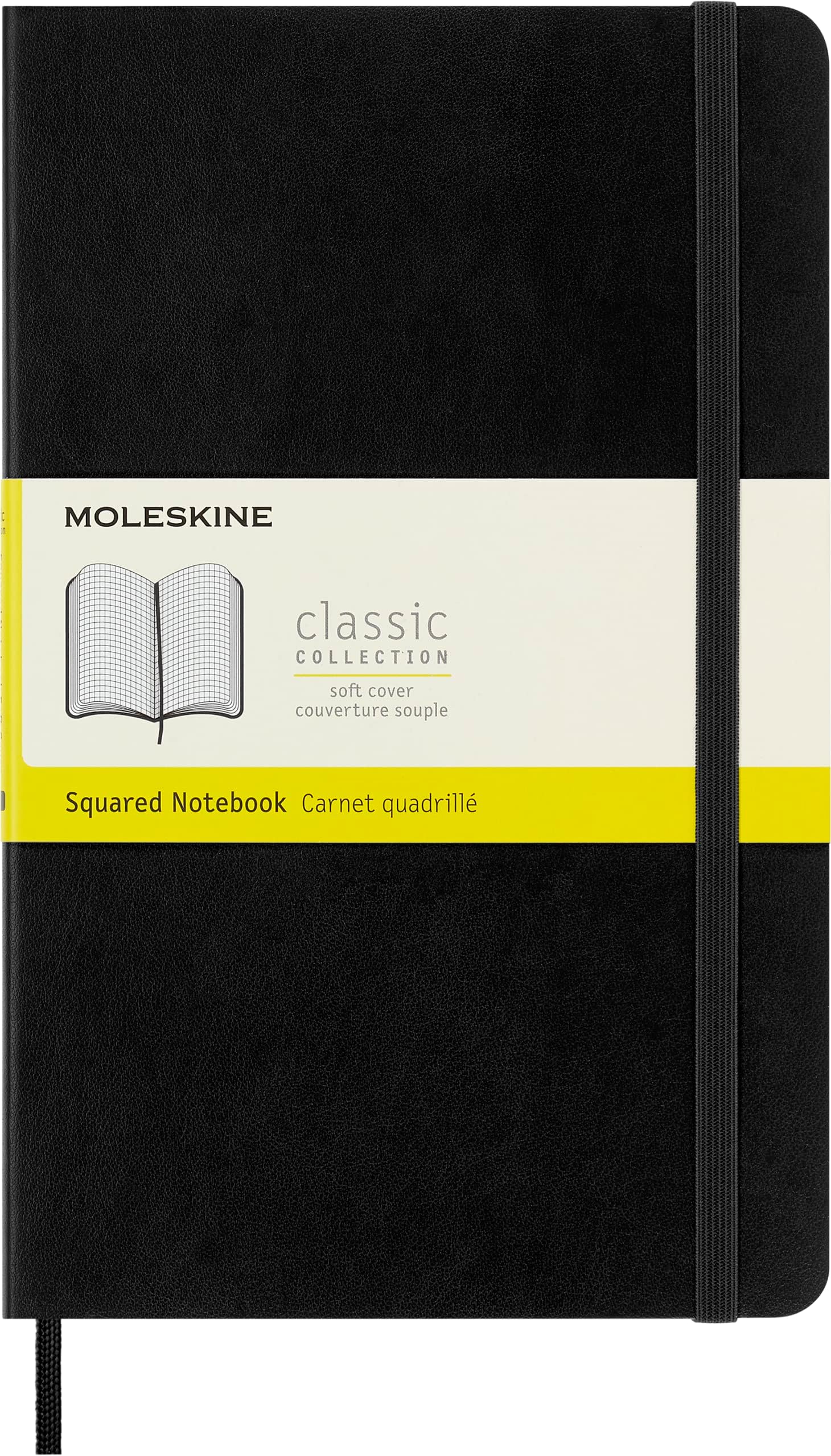 Moleskine Klassisches kariertes Notizbuch Weicher Umschlag und elastischer Verschluss Farbe