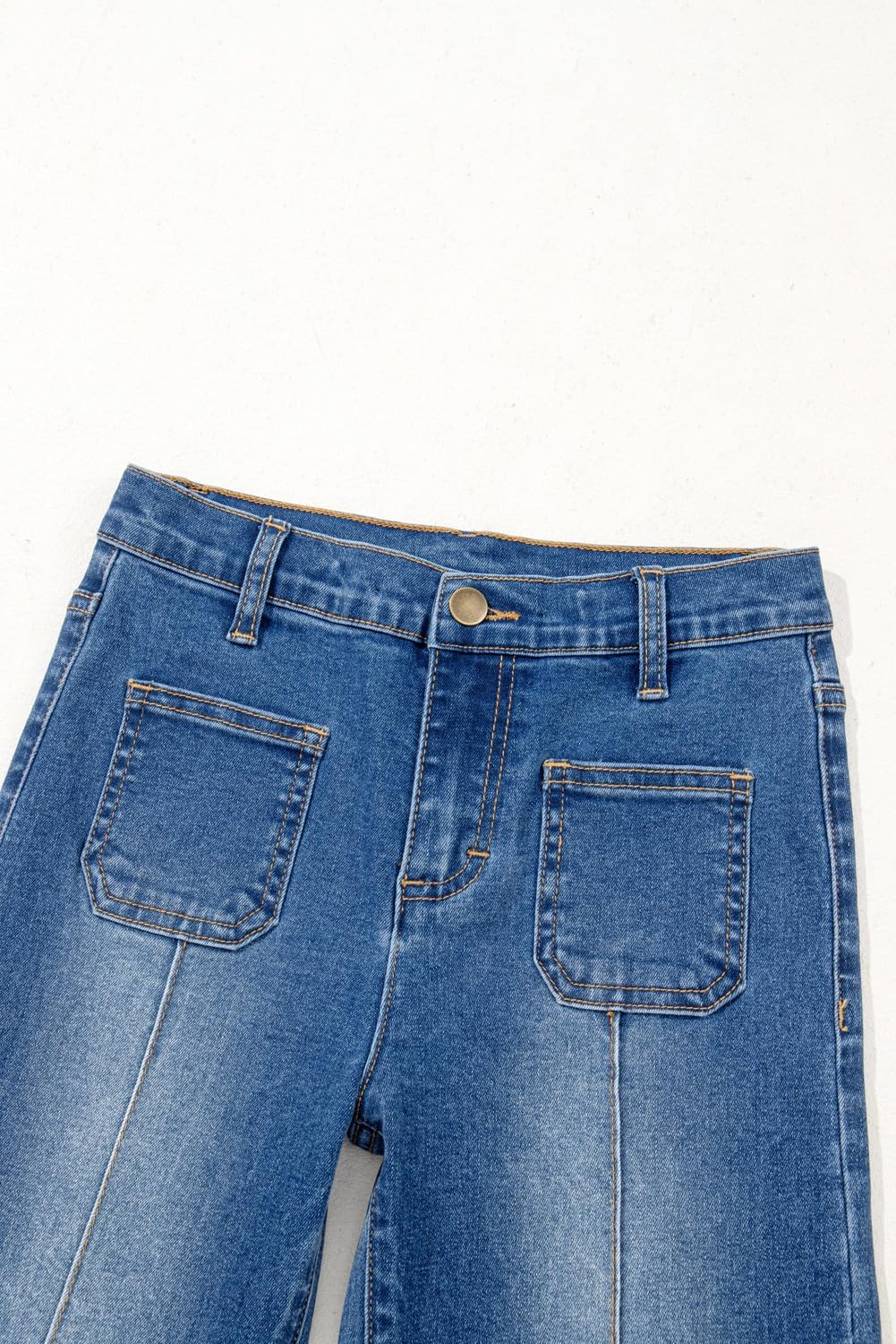 blibean Tween Girls Wide Leg Jeans Zimbaplatinum Demin Pants Size 6-15 Years - Image 7