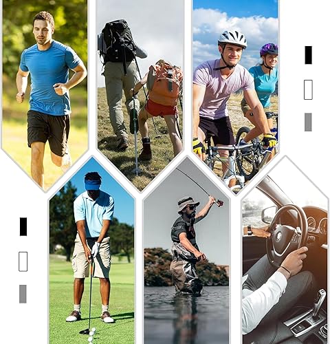 Miniatura 6 de Medsuo 3 pares de cómodas mangas para brazos con protección para el pulgar con agujero para el pulgar, 3 colores de compresión, largas para mujer,