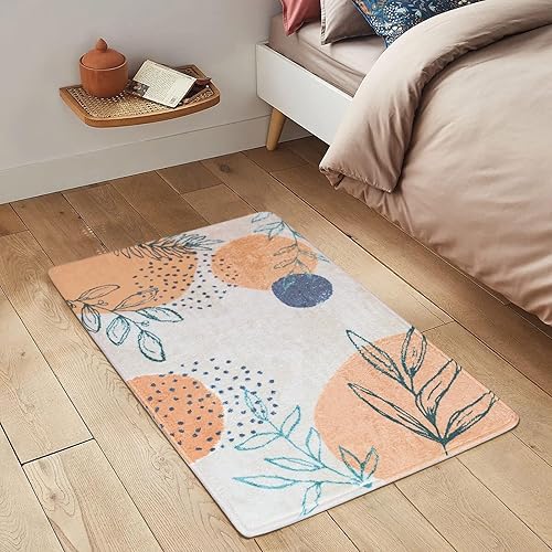 Miniatura 4 de Alfombra bohemia lavable para mascotas, 20 x 31.5 pulgadas, antideslizante, para el interior de la casa, alfombras suaves para dormitorio, con