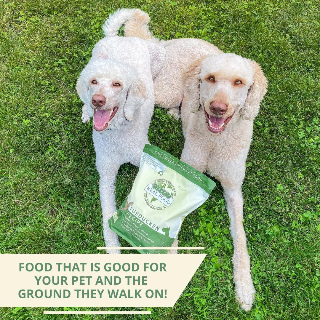 Steve's Real Food Freeze-Dried Raw Nuggets - Turducken Recipe - Raw Pet Food for Dogs - 20 oz