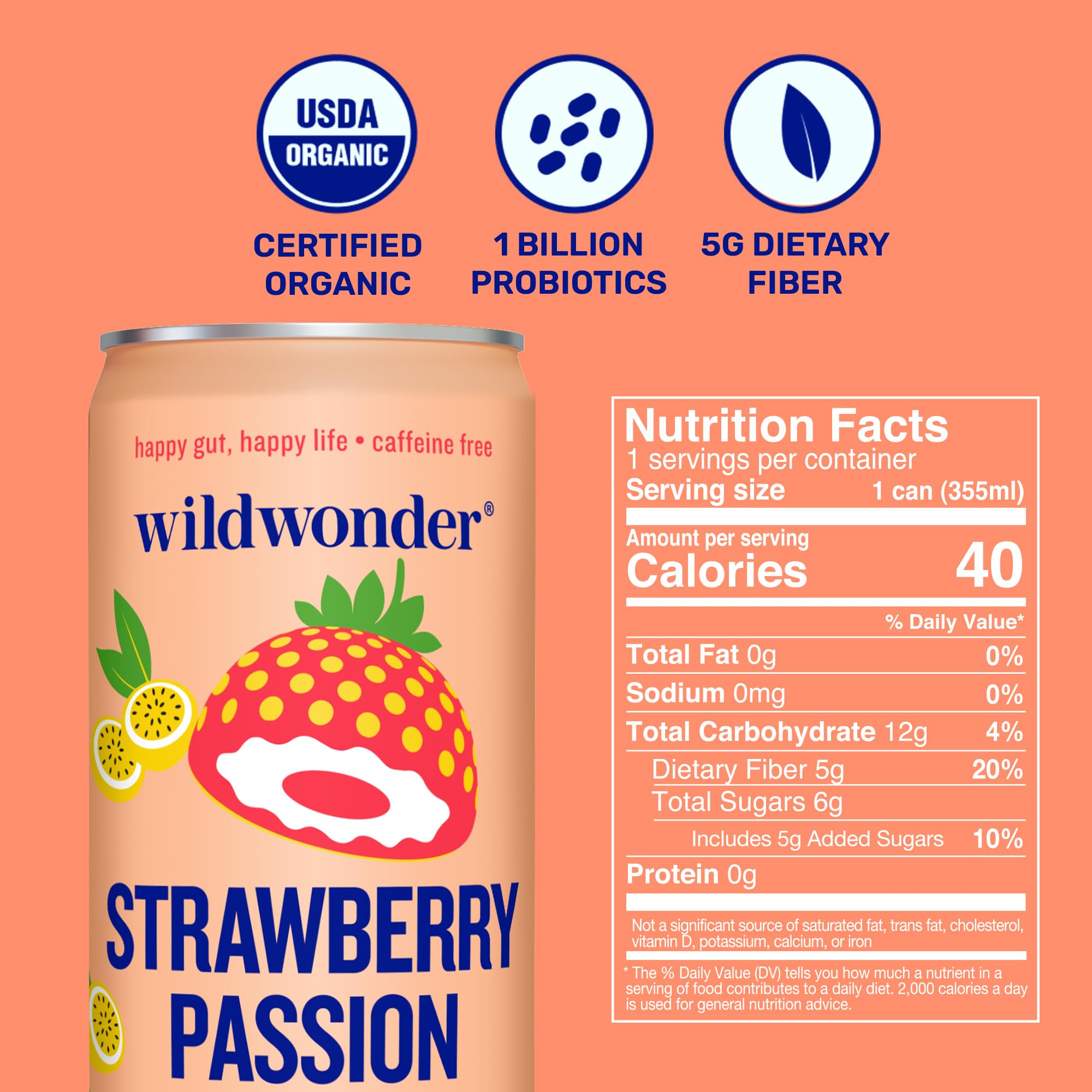 Amazon.com : Wild Wonder Organic Strawberry Passion Probiotic