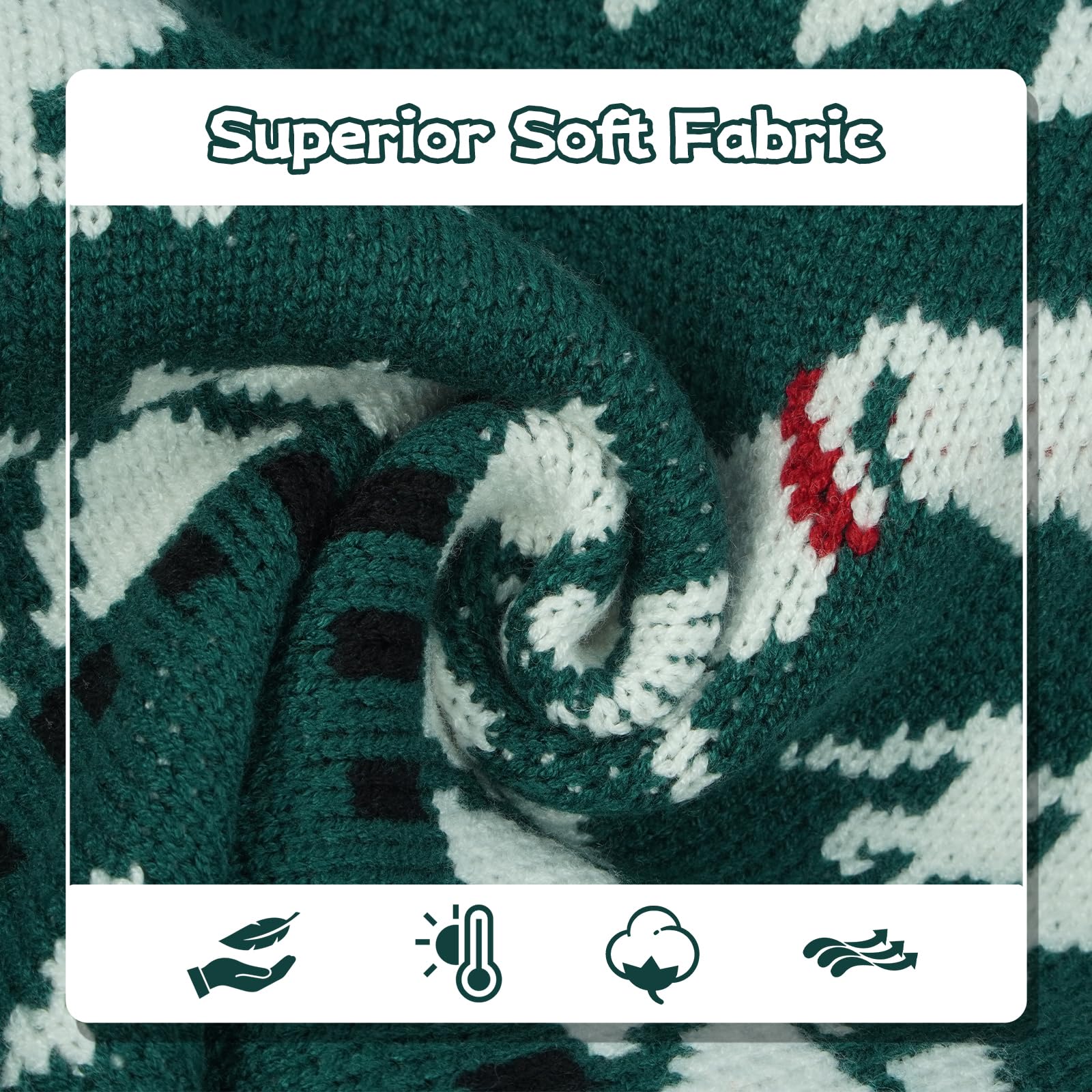 Hjyokuso Dachshund Jumper XL, Cute Dog Sweater with Dachshunds Pattern, Soft Fleece Dog Coat - Image 4