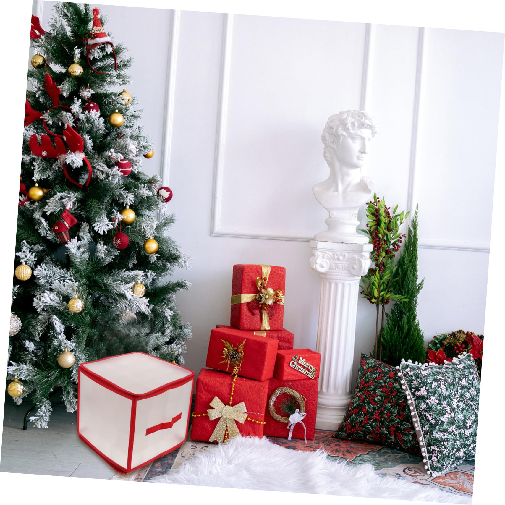 CHILDWEET 3sätze Weihnachtskugeln Aufbewahrungsbox Mit Fächern Praktische Organizer Für Christbaumkugeln Und Dekorationen Für Weihnachtszeit Aufbewahrung Von Ornamenten