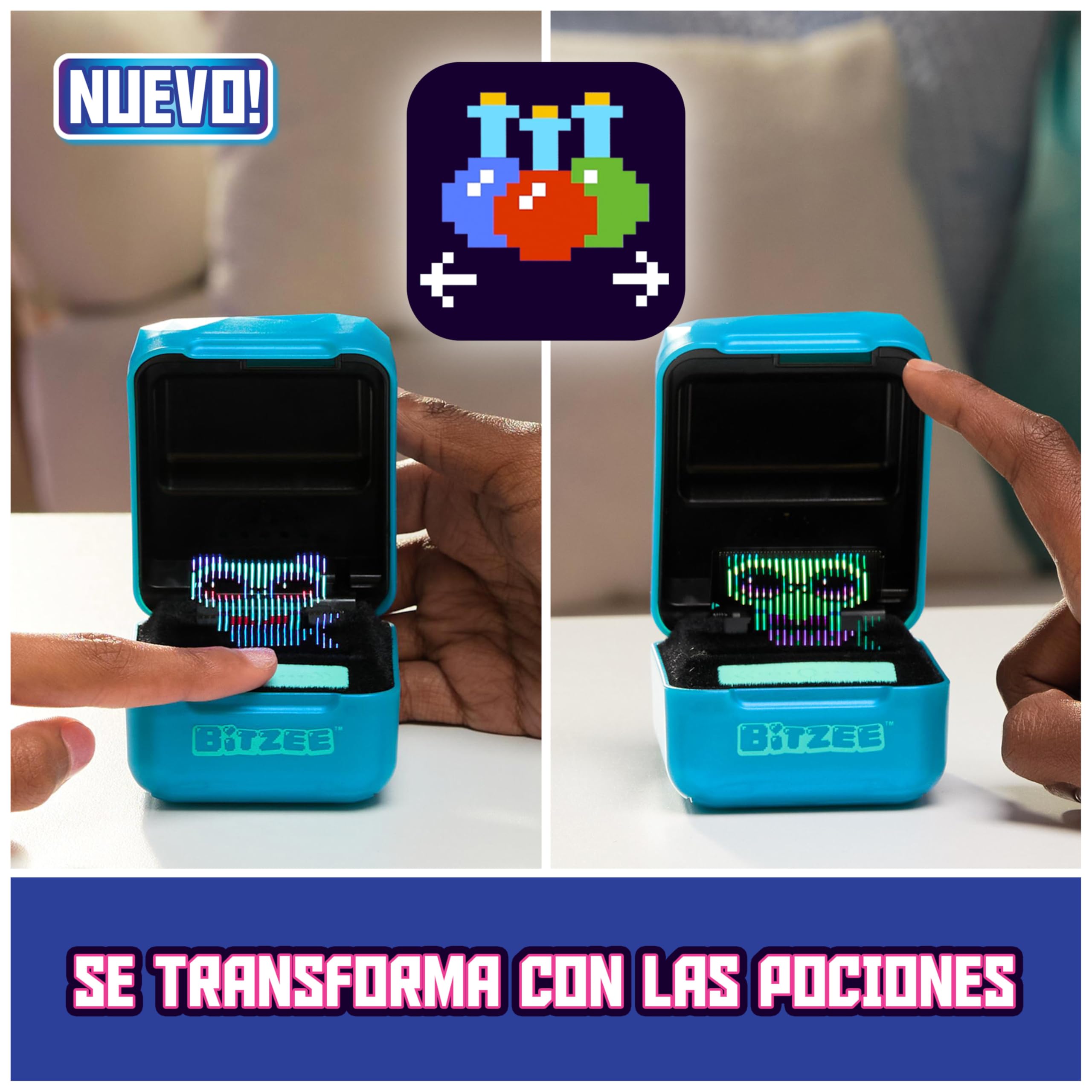 BIZTEE MAGICALS - Mascota Virtual con 20 Animales Mágicos en su Interior - Mascota Digital Que Reaccionan al Tacto - Juguetes Niños 5 Años + - Regalo Niño 5 Años +