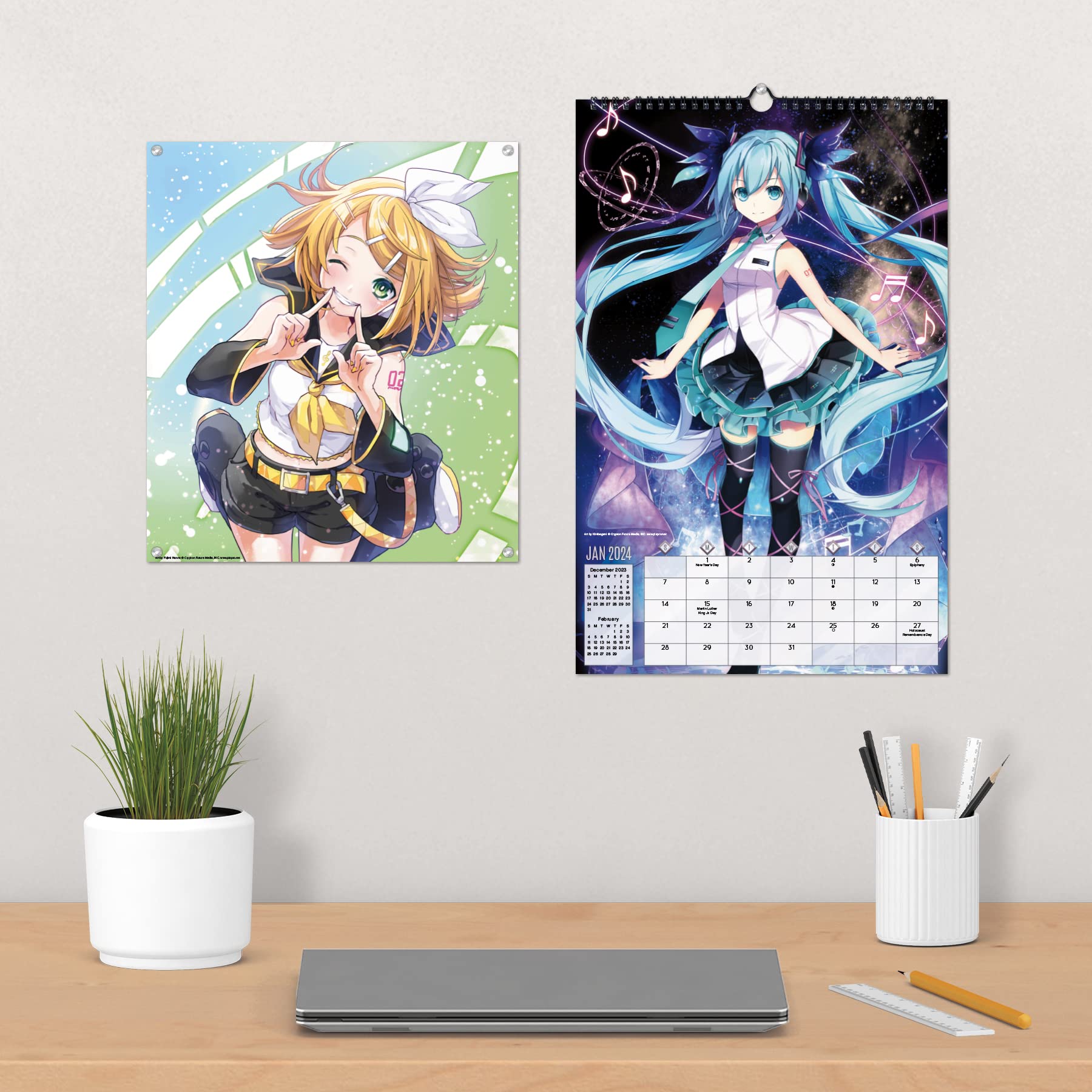 2024 Hatsune Miku Oversized Poster Calendar : Trends International