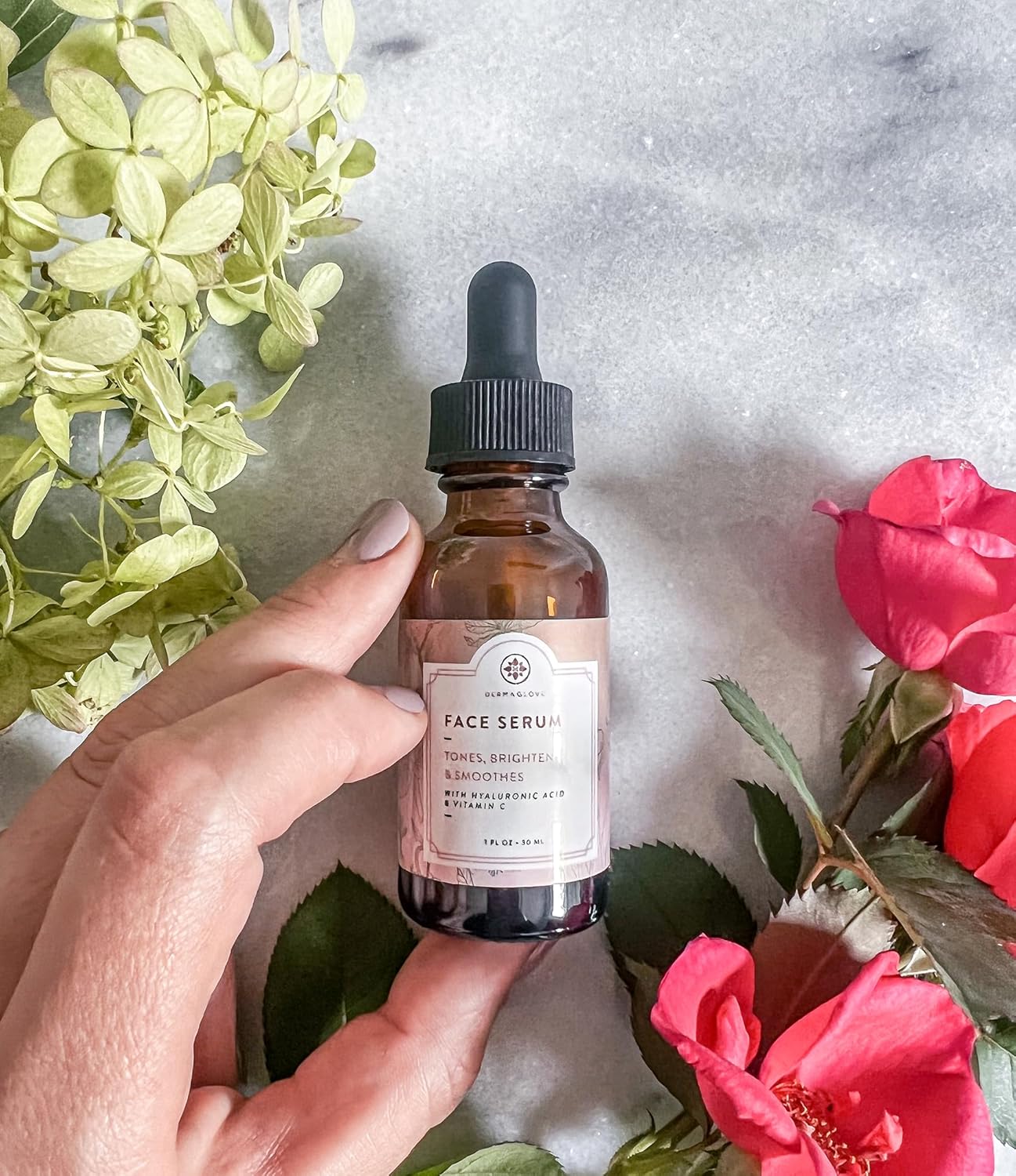 Face Serum - Brightening Serum with Vitamins A, C, & E, Hyaluronic Acid & Witch Hazel - 1 Fl Oz (Pack of 1) - Image 8