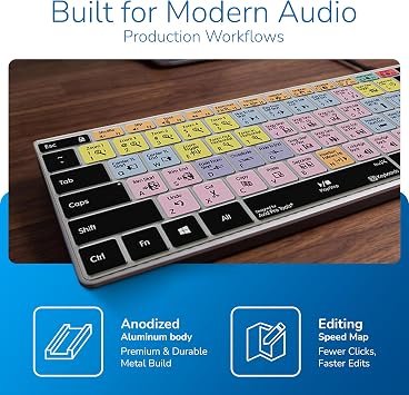 KB Covers Pro Tools Backlit Aluminum Keyboard - Windows - US