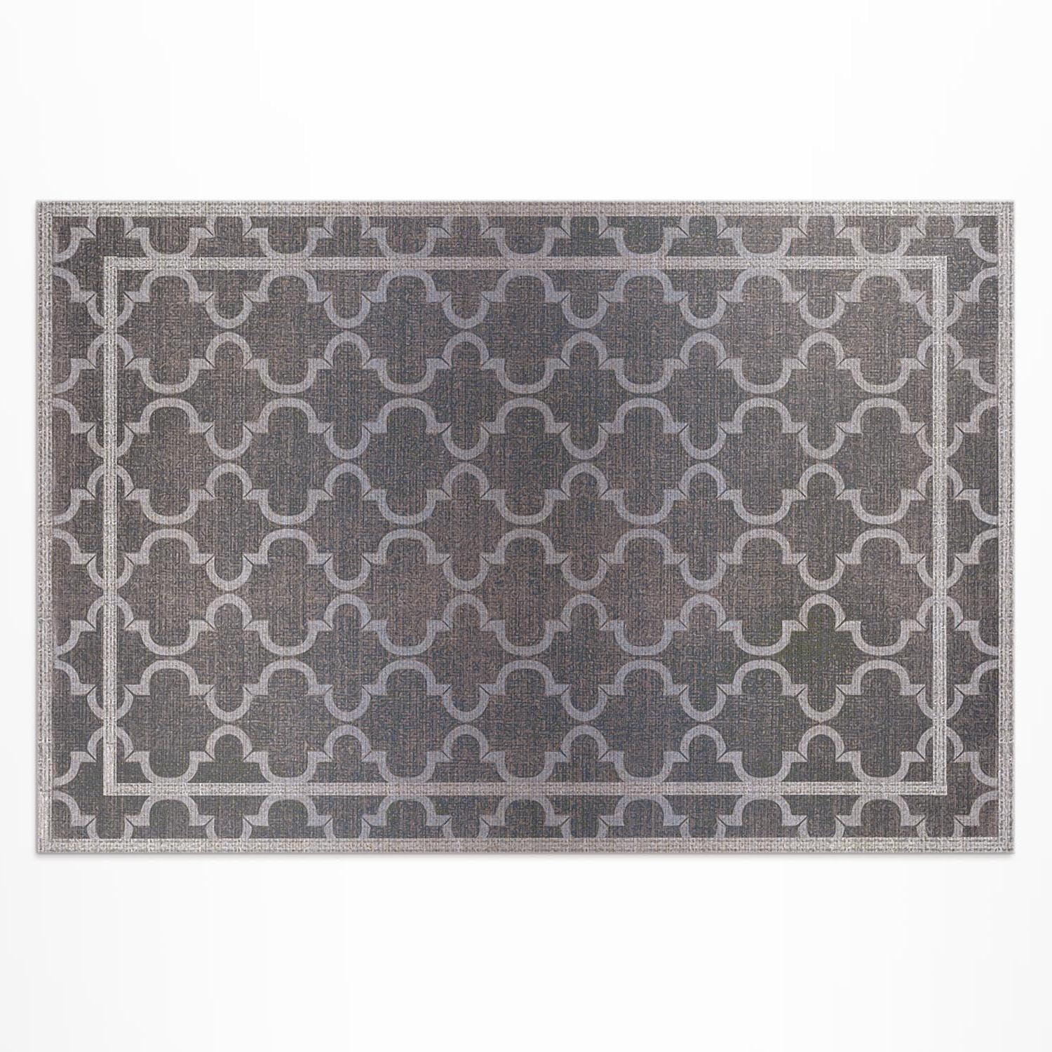 Tapis d'extérieur résistant à la décoloration et imperméable en PVC rectangle