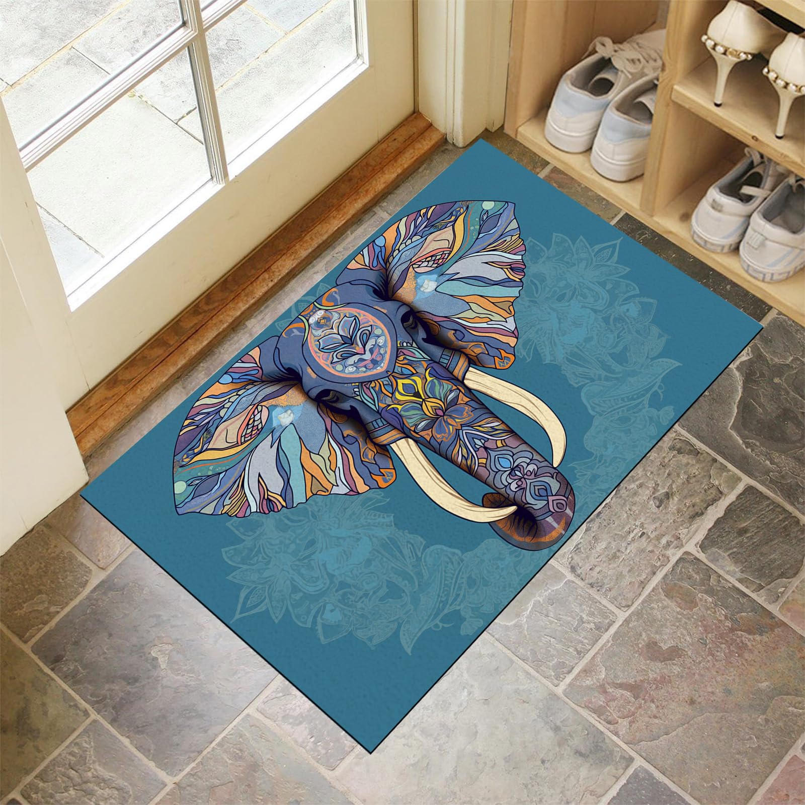 Tapis de porte extérieur imperméable résout le problème des sols sales paillasson 50x80cm