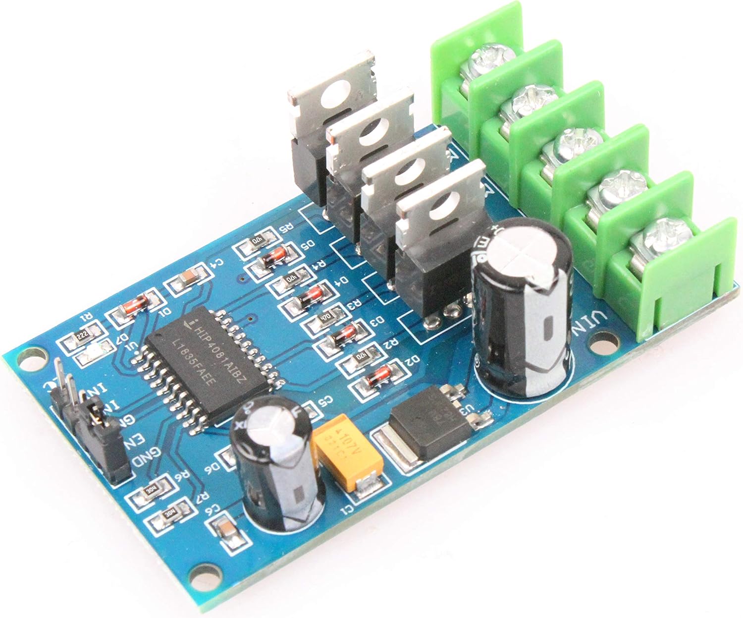 NOYITO 170W High-power H-bridge Motor Drive Module 2-Channel PWM Inputs 0-100% Duty Cycle with Instantaneous Braking Capability Forward Reverse Support 3.3V 5V Logic input Analog input MCU IO Port