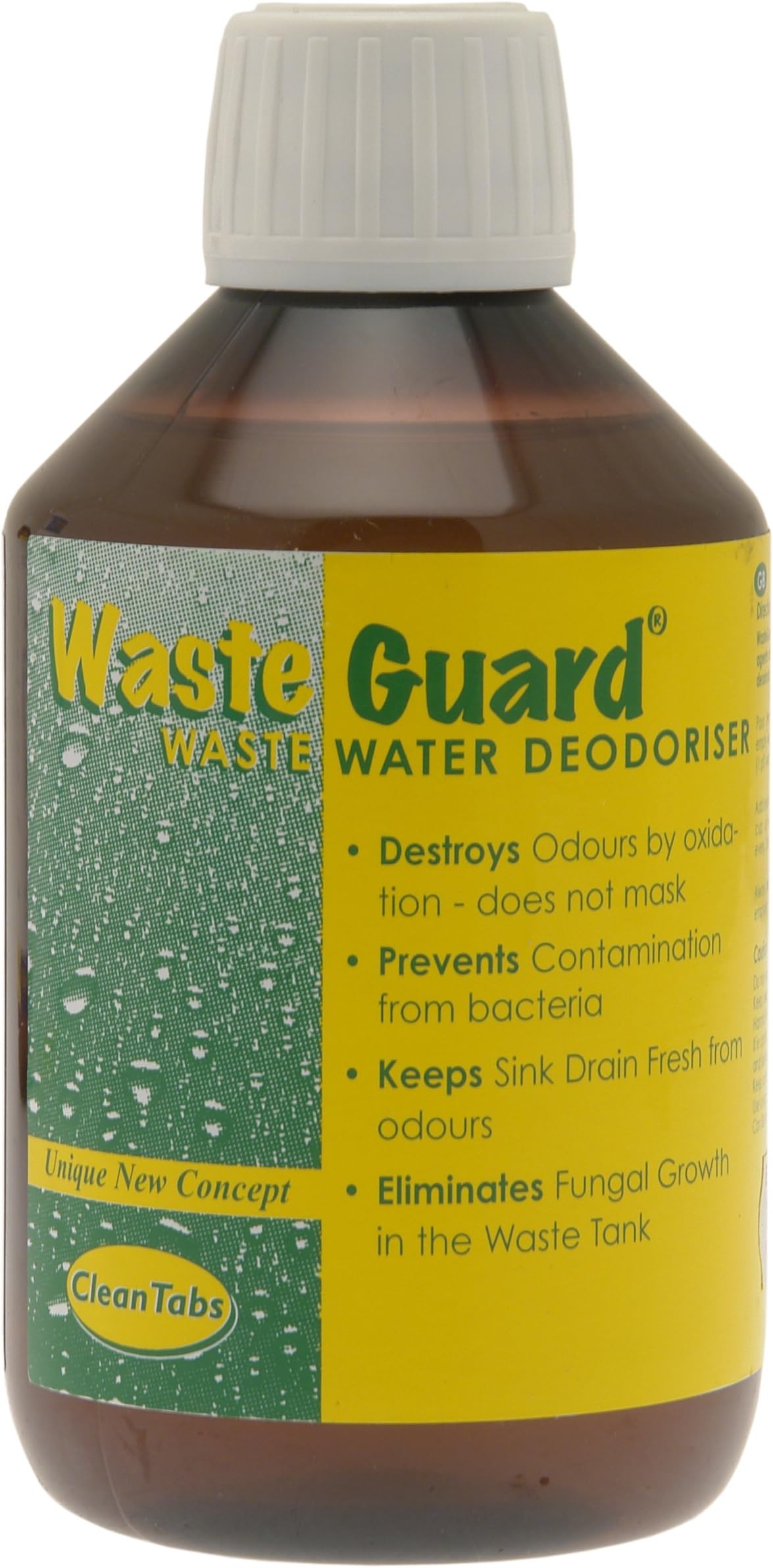 Clean Tabs Waste Guard Water Deodoriser - Yellow, 300 ml