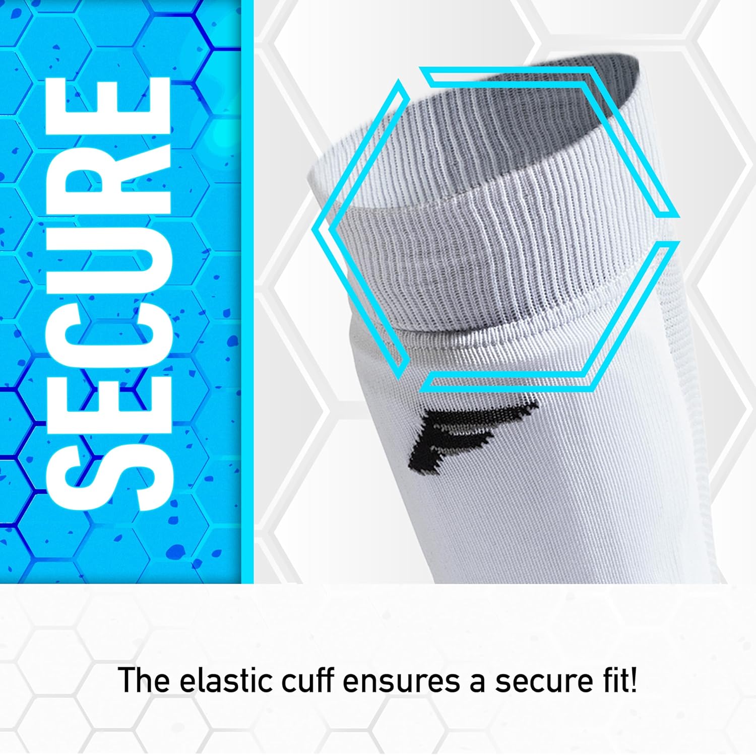 Franklin Sports Youth + Adult Soccer Shin Guard Socks - Built-In Shin Guards - Black or White - Assorted Colors May Vary