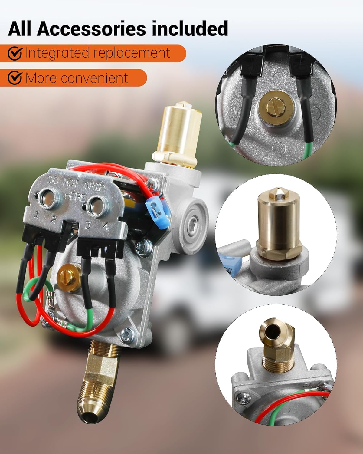 92089 Water Heater Valve Kit Compatible with Atwood 10 Gal Water Heaters Fit for Rogers Solenoid RV Parts, Replacement GCH10A-2E GCH10A-3E GCH10A-4E 93844 93870 93869 93844 93321 92078