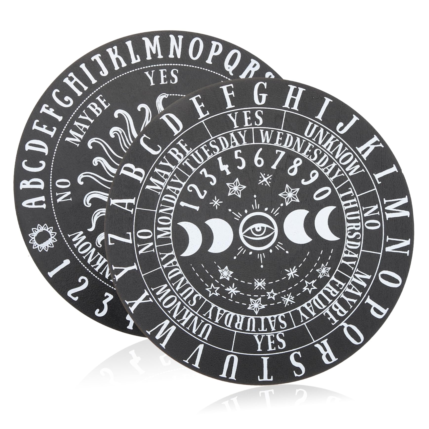 CORHAD Wooden Divination Boards Decorative Pendulum Ornaments for Home Wiccan Tarot Card Supplies Small