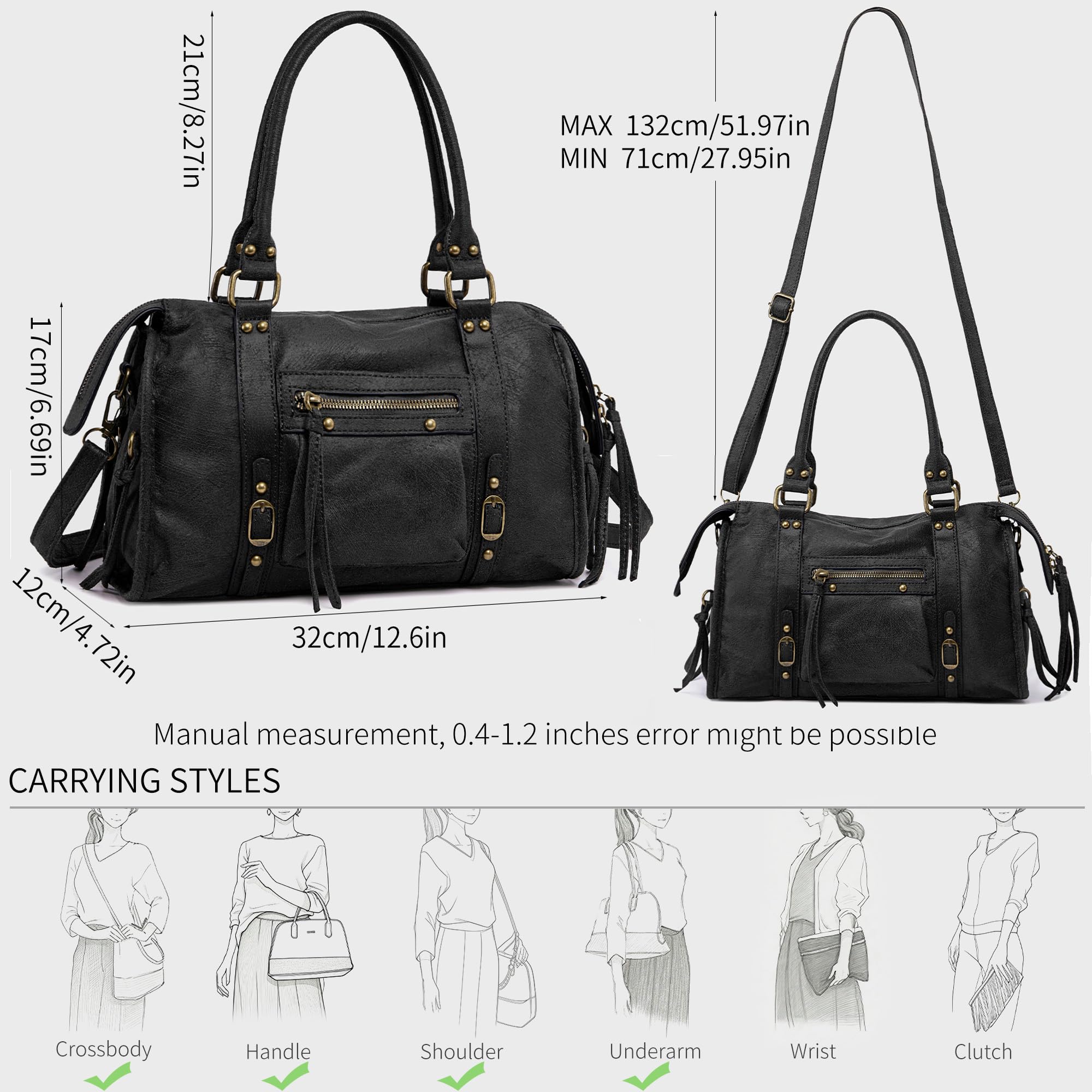 David Jones – Bolso pequeño con correa para el hombro ante