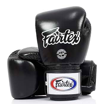 Fairtex 16oz ボクシンググローブ ブラック Fairtex BGV1グローブ10oz（ブラック/バンテージ付き）フェア