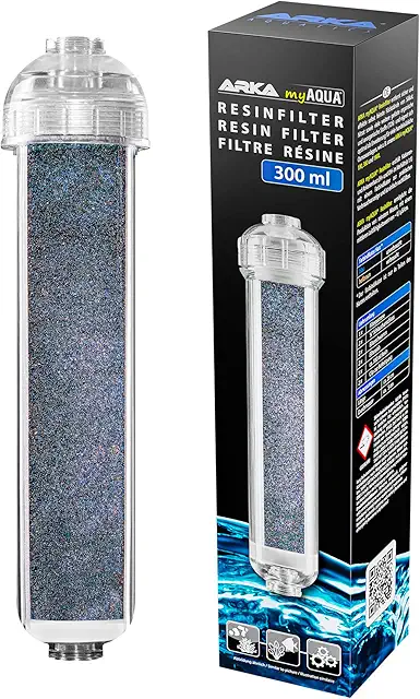 Filtre à Résine ARKA myAQUA 300 ml - Osmoseur Aquarium Haute Performance