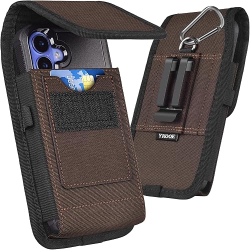 ykooe Cell Phone Holster with Belt Clip for iPhone 12-17 Galaxy S20-S26