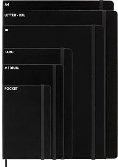 Moleskine Classic Notebook, Hard Cover, XL (7.5 x 9.5) Ruled/Lined, Black, 192 Pages