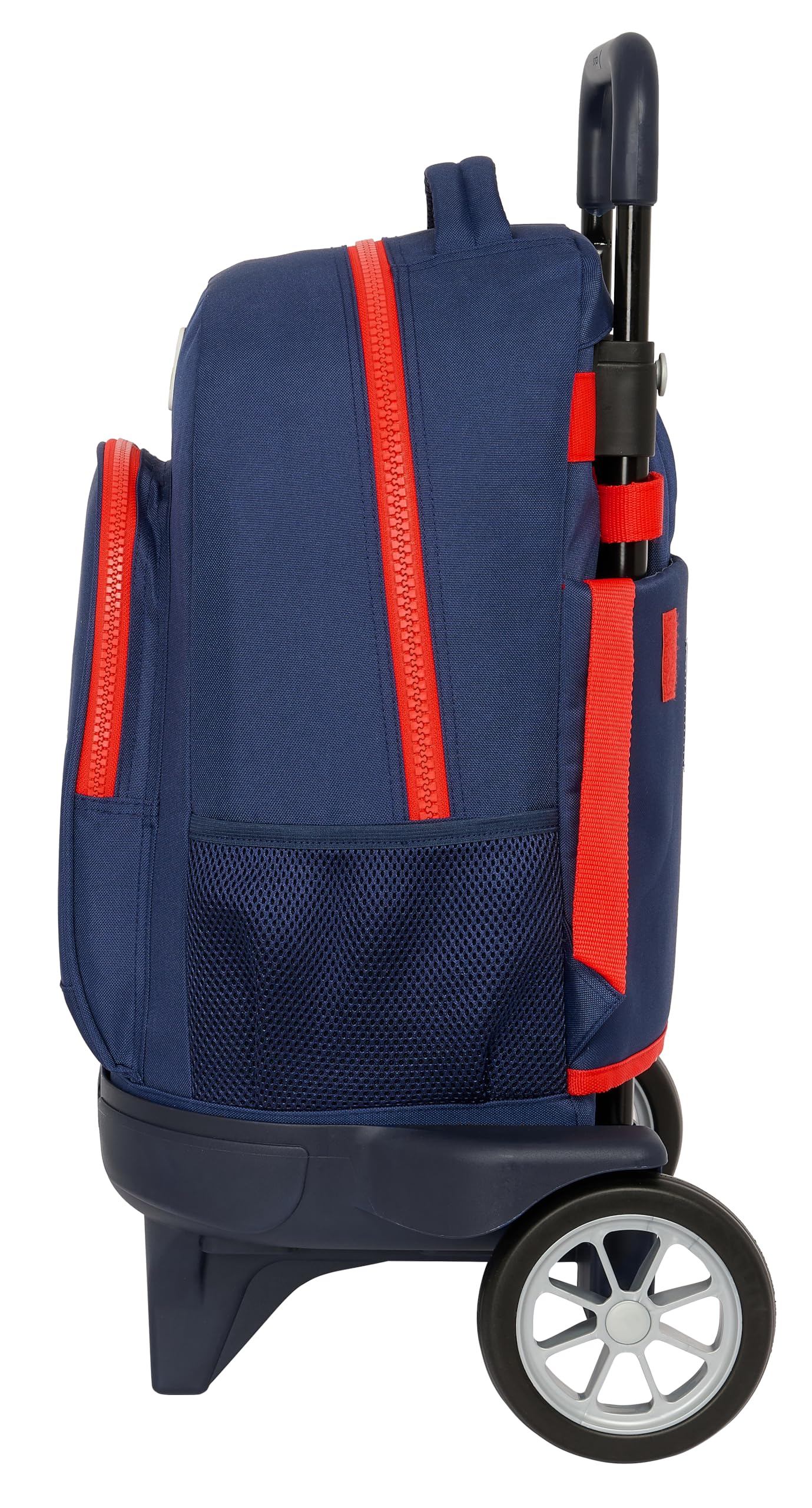 Super Mario World - Mochila Grande con Ruedas, Compact Evolución, Extraíble, Ideal para Niños de Diferentes Edades, Cómoda y Versátil, Calidad y Resistencia, 33x22x45 cm, Color Azul Marino