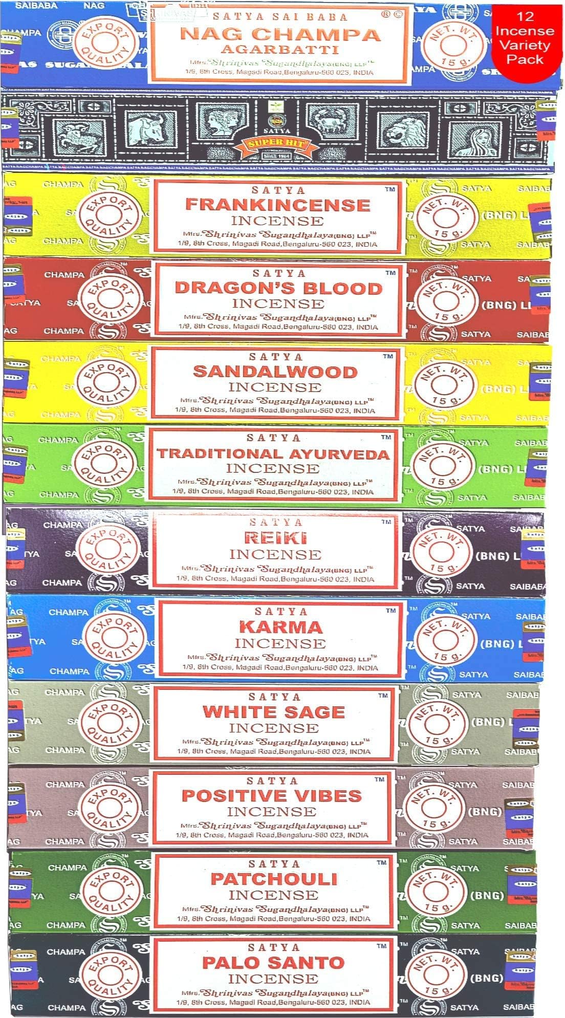 Satya Nag Champa Dragon's Blood incense sticks main image 1