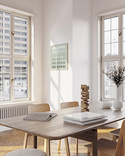 Miniatura 5 de Haus and Hues - Decoración de pared con frases positivas. Póster Be Kind con frases de bondad, arte de decoración de pared, bonitos pósteres para